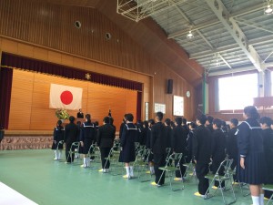 鳥取市立修立小学校入学式